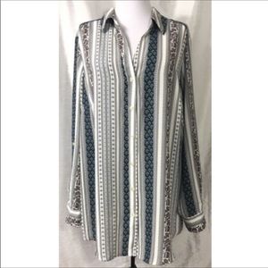 NWT Charter Club 2X V-Neck Blouse